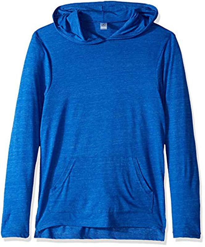 Lyst - Alternative Apparel Marathon Pullover Hoodie in Blue for Men