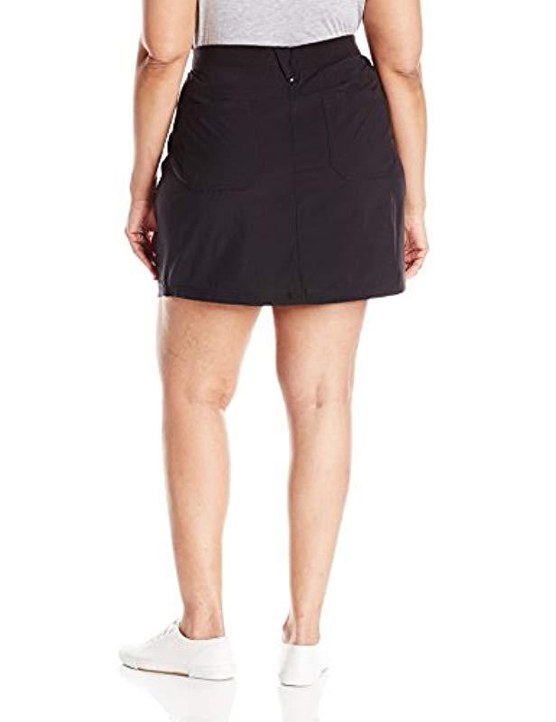 Lee Jeans Plus Size Active Performance Andi Knit Waist Skort in Black