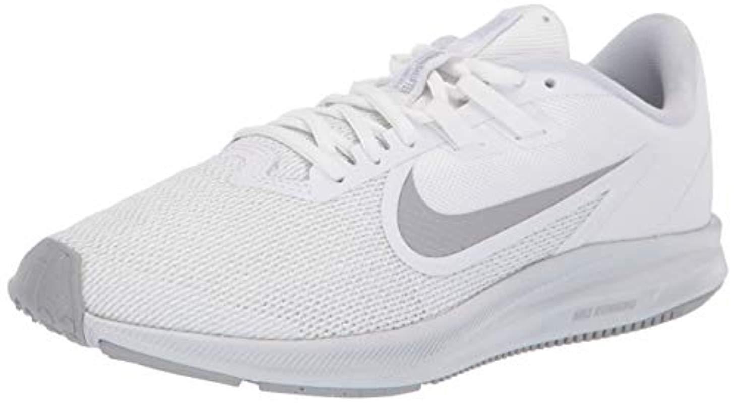 Nike Downshifter 9 Running Shoe, White/wolf Grey-pure Platinum, 9 ...