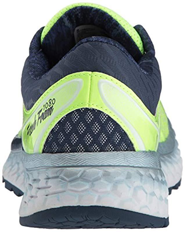 New Balance Fresh Foam 1080v7 Running Shoe, Bleached Lime Women's New Balance Fresh Foam 1080v7 Bleached Lime Glo