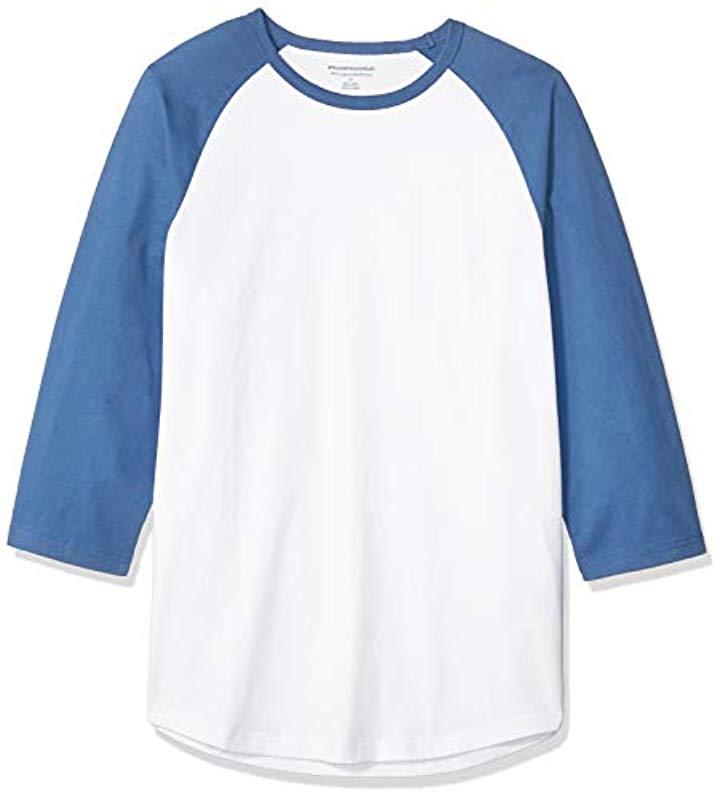 Download Amazon Essentials Regular-fit 3/4 Sleeve Baseball T-shirt ...
