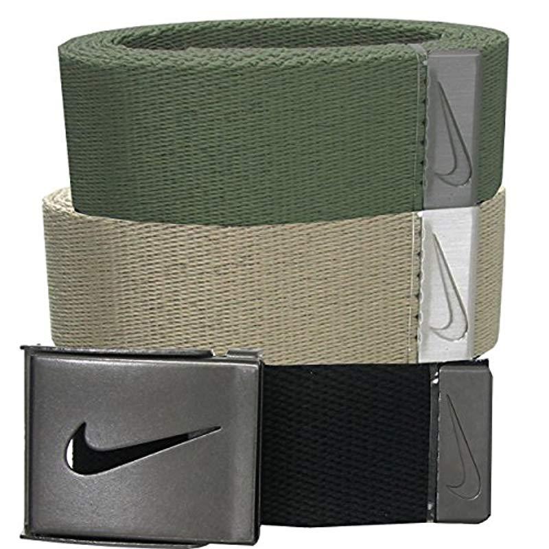 Nike Sg Silver-tone Buckle With Three Interchangeable Belt Straps in ...