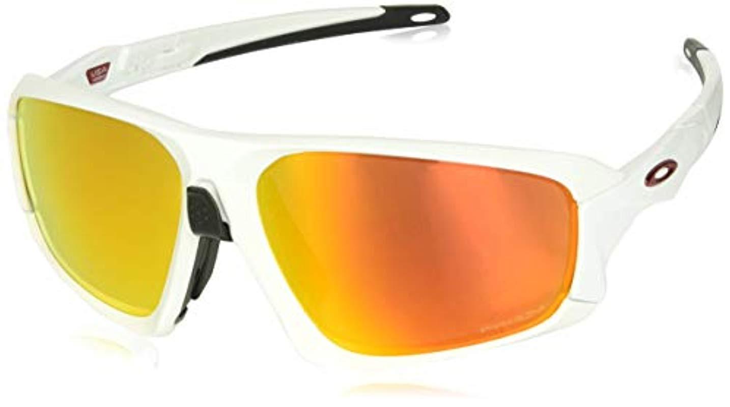 Oakley Field Jacket Polarized Sunglasses In White For Men Lyst 