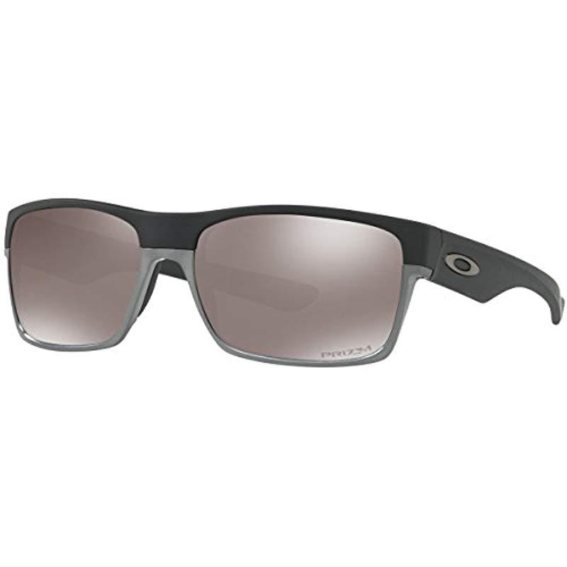Oakley Twoface Rectangular Sunglasses in Black - Lyst