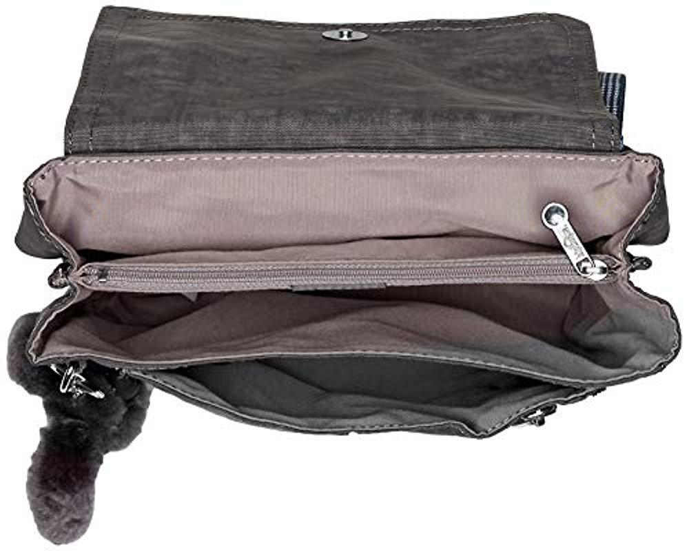 Lyst Kipling Alexis Solid Crossbody Bag With A Woven Strap in Gray