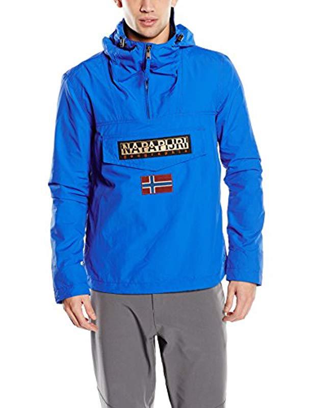 Napapijri Rainforest Slim Long Sleeve Jacket in Blue for Men - Lyst