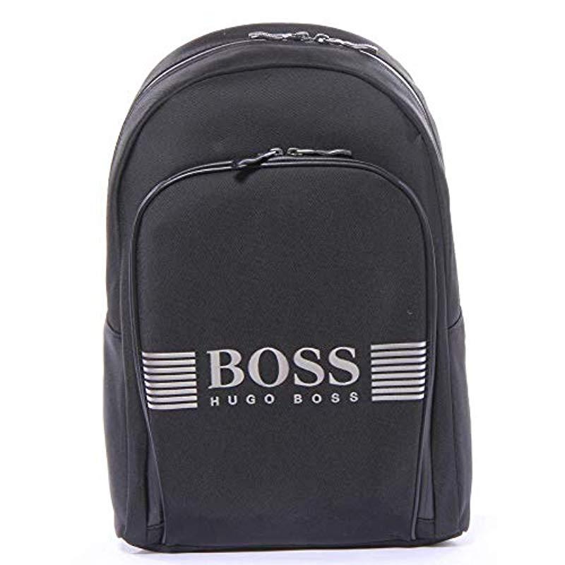 BOSS Boss Green Pixel Nylon Backpack in Black for Men - Lyst