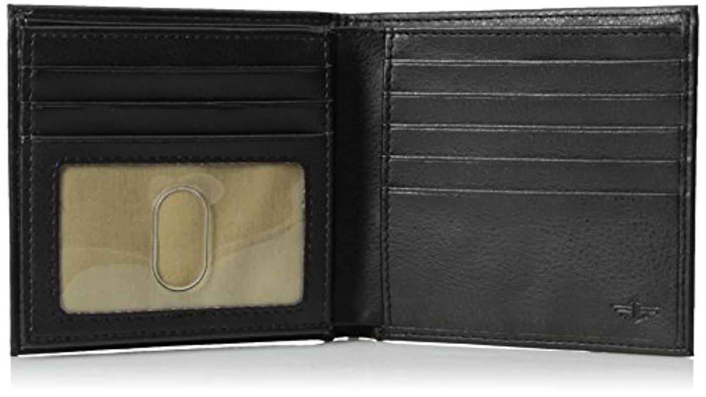 Lyst - Dockers Extra Capacity Hipster Bifold Wallet in Black for Men