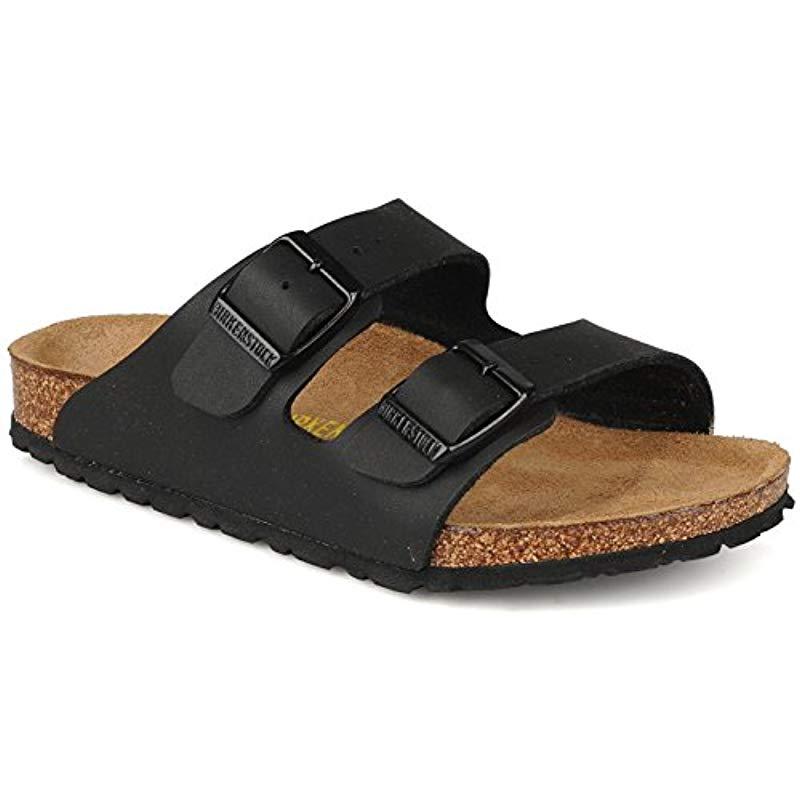 Birkenstock Arizona Unisex Leather Sandal in Black - Lyst