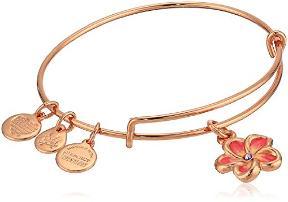 Lyst Alex And Ani Color Infusion, Tropical Flower Bangle Bracelet