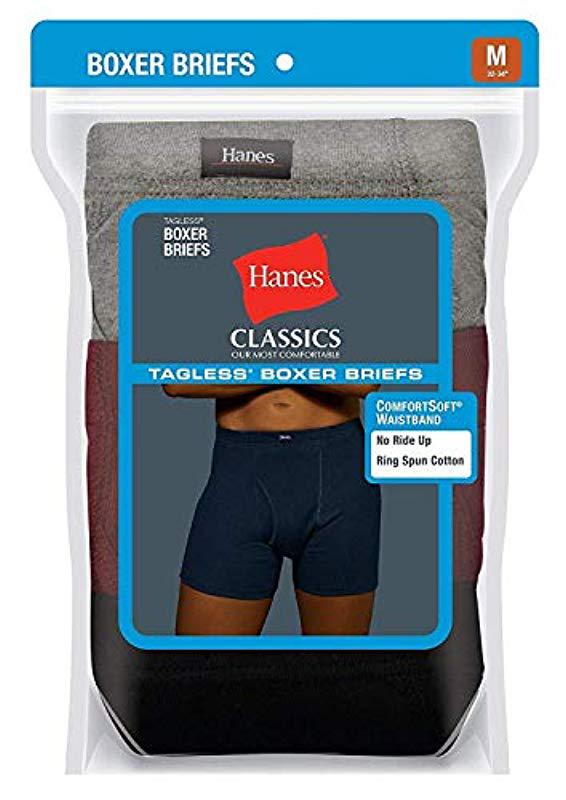 Lyst - Hanes 10-pack Comfort Soft Boxer Briefs for Men