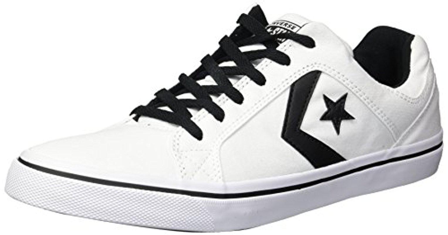 Converse El Distrito Ox Black Mens Canvas Low top Lace Up Sneakers Trainers Converse El Distrito Ox Black Mens Canvas Low top Lace Up Sneakers Trainers