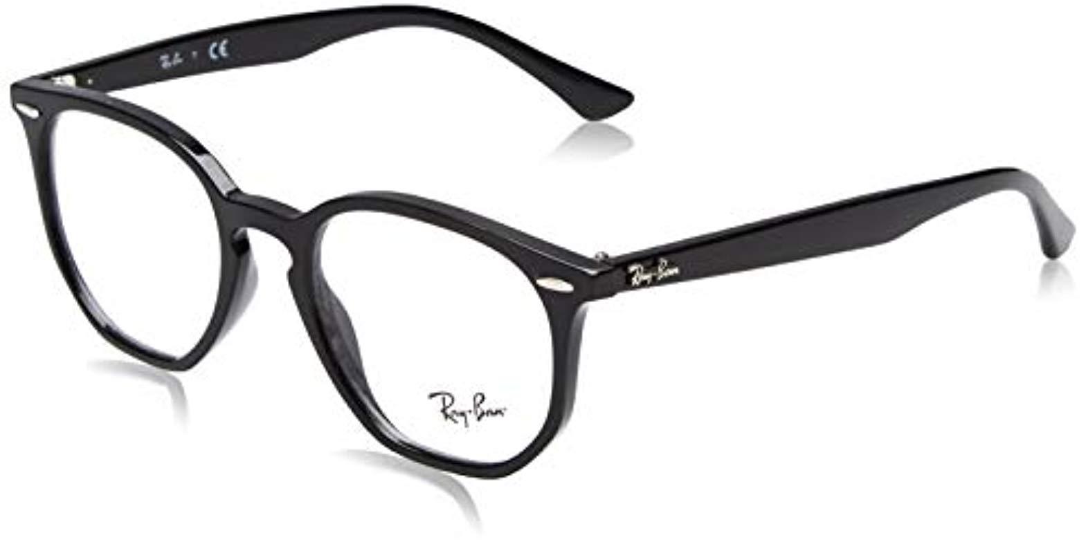 Ray-Ban Rx7151 Glasses In Black Rx7151 2000 52 in Black for Men - Lyst
