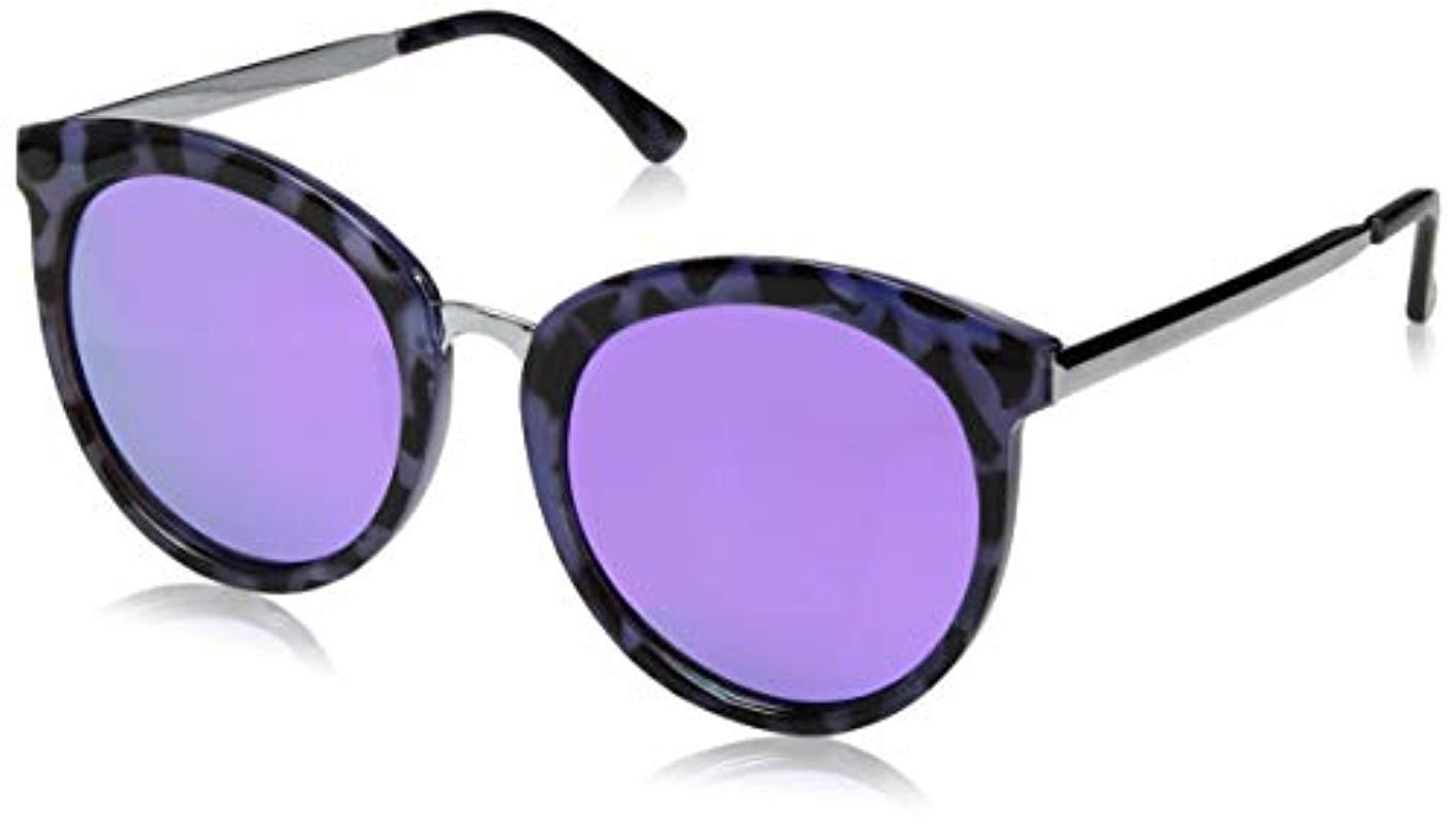 Laundry by Shelli Segal Ls182 Pts Polarized Round Sunglasses, Purple