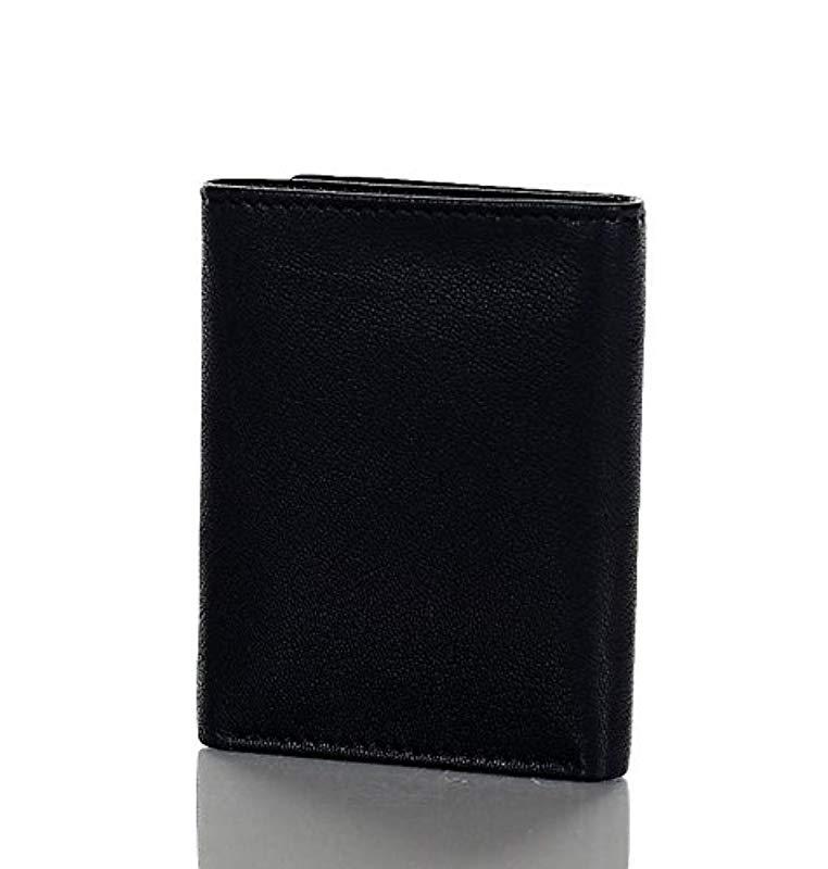 Steve Madden Leather Trifold Wallet in Black for Men Lyst