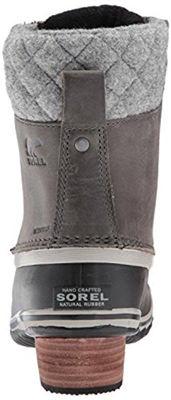 sorel slimpack quarry black