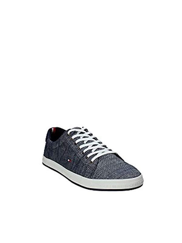 Beige Hilfiger Low Sneaker In Essential Top Tommy Denim Pique Gray 07xOqBA4