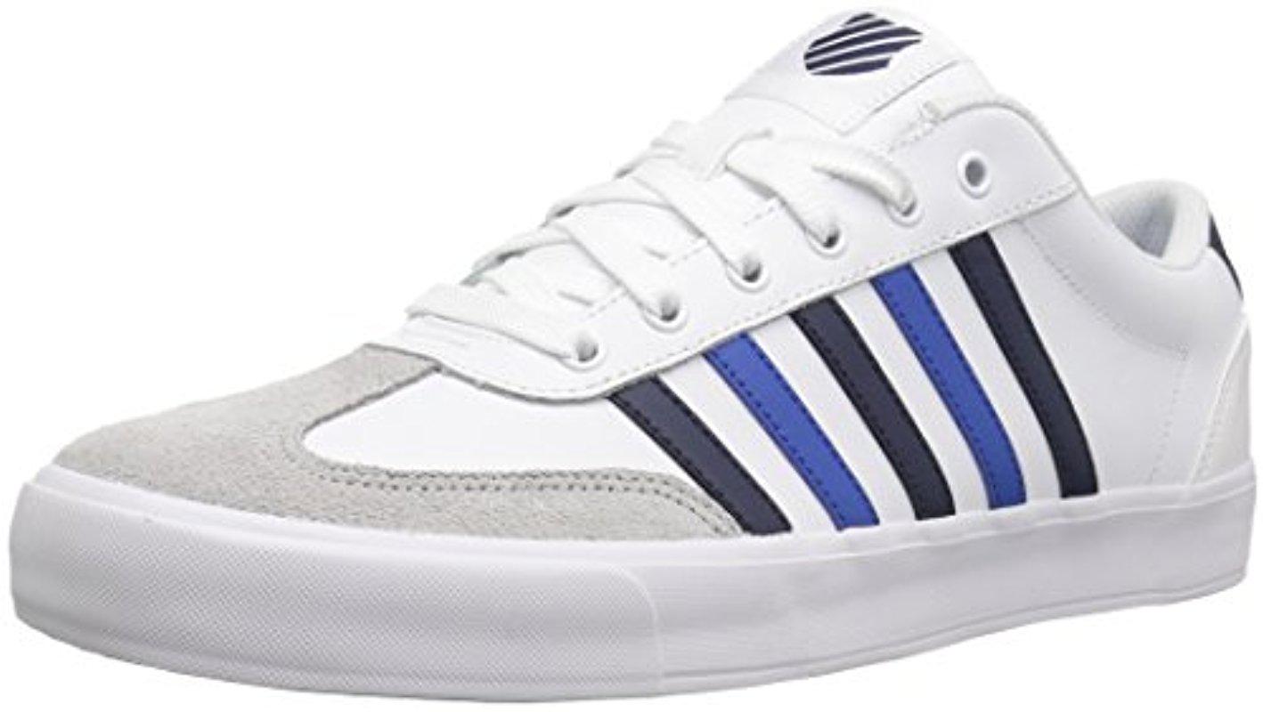 Lyst - K-Swiss Addison Vulc Leather Sneaker in Blue for Men View fullscreen