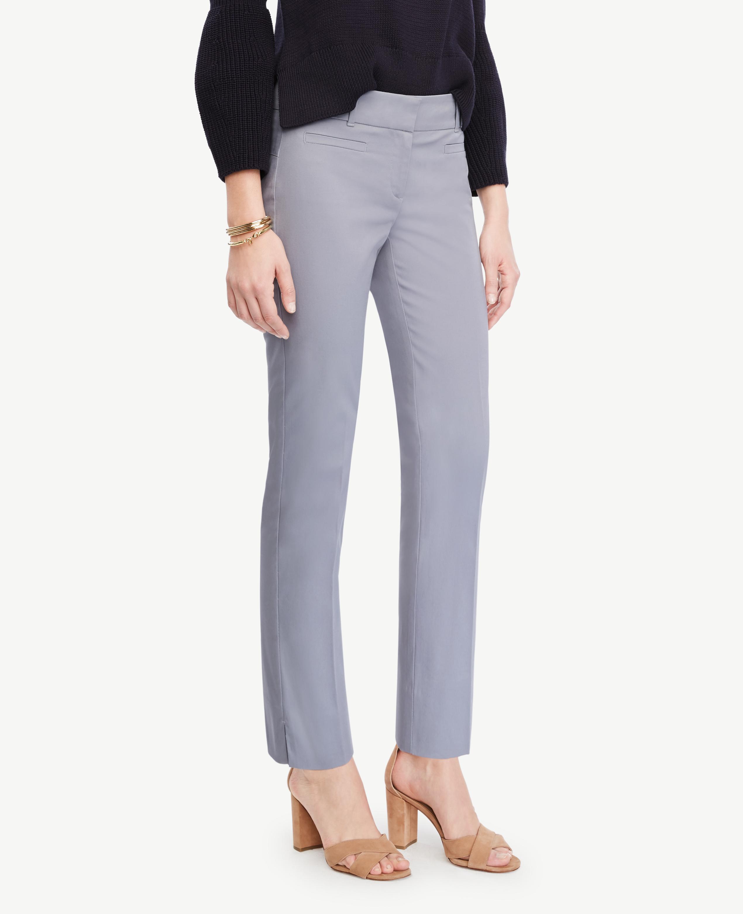 Ann taylor The Petite Crop Pant - Devin Fit in Gray | Lyst