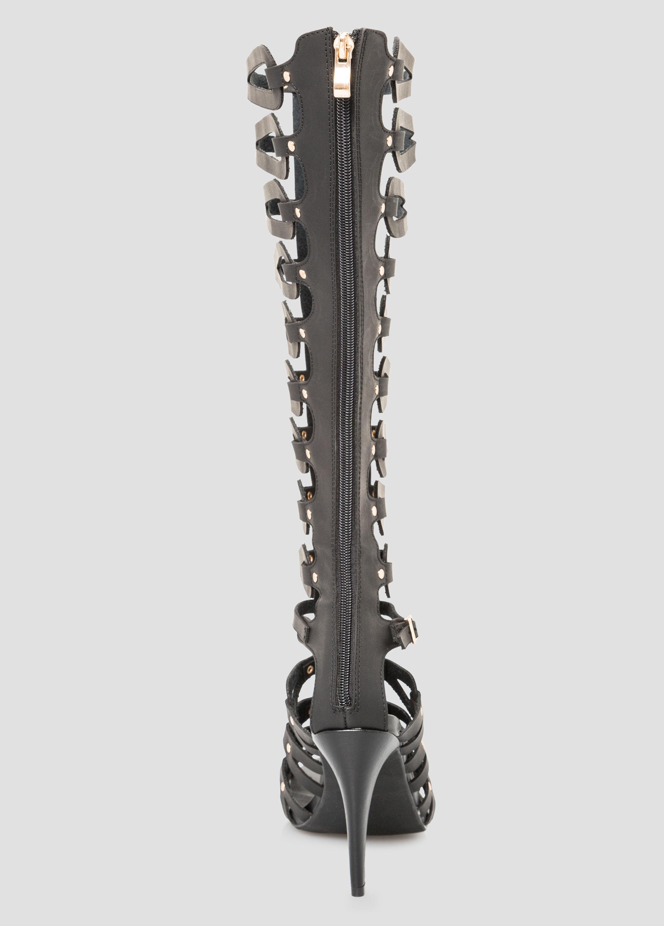 wide calf gladiator heels