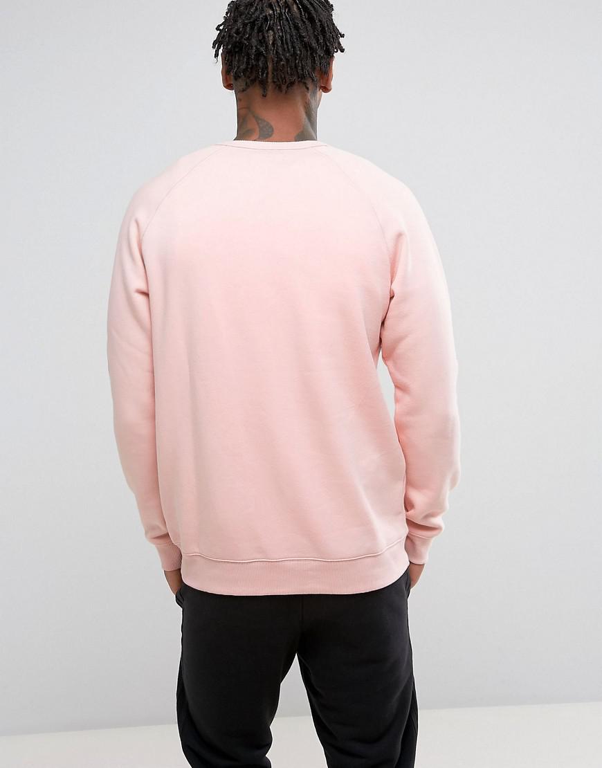 Lyst - Adidas Originals Trefoil Crew Neck Sweatshirt In Pink Bs2196 in ...
