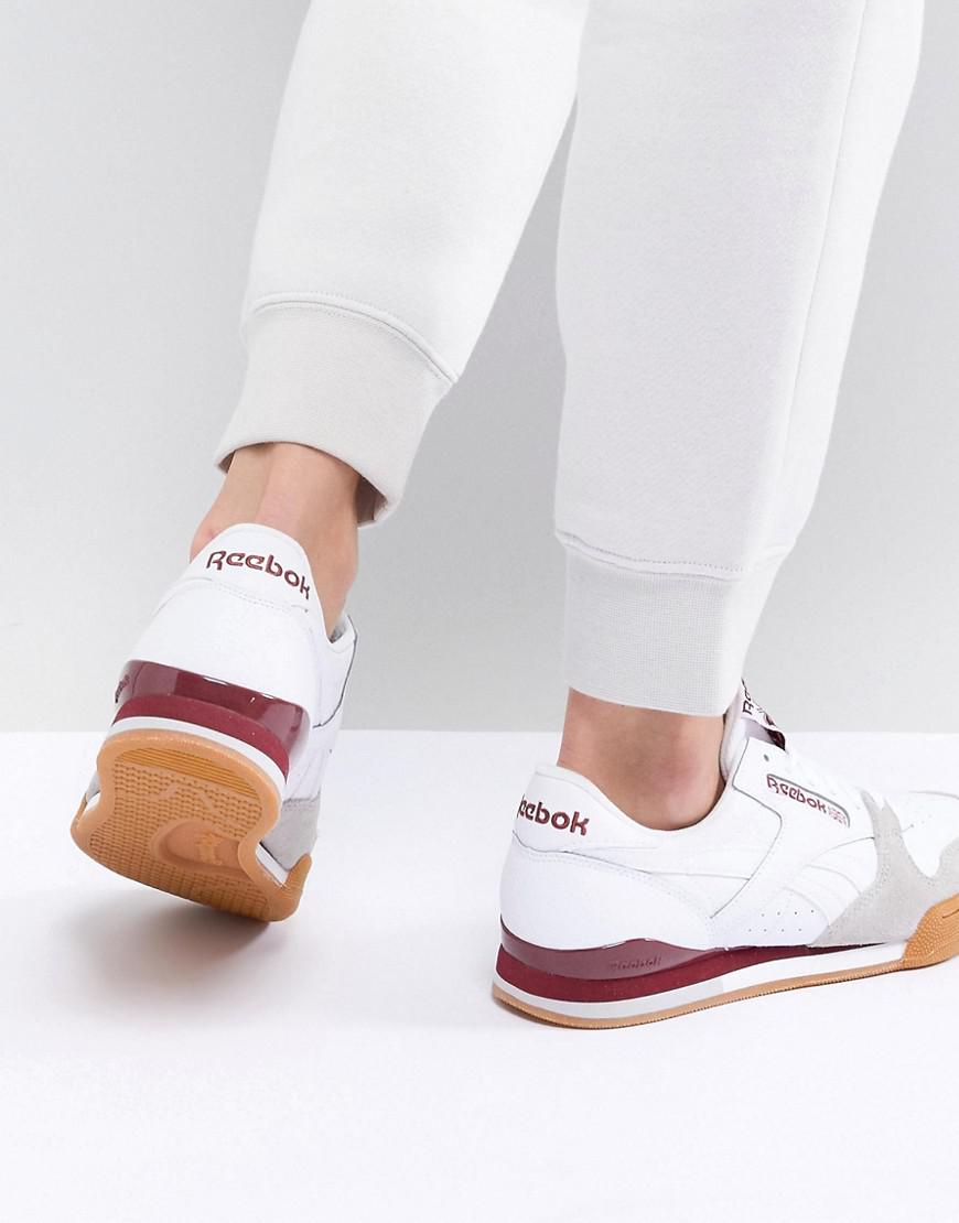 reebok classic phase 1 pro trainers in embossed faux snake