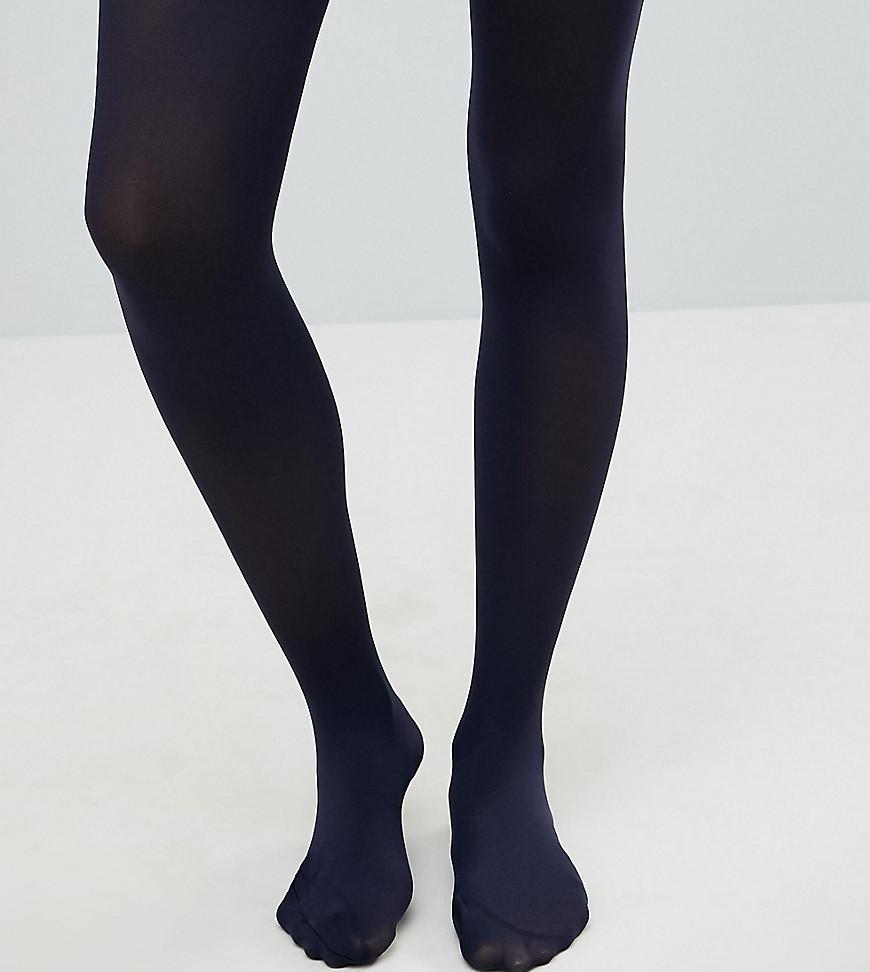Lyst - ASOS New Improved Fit 80 Denier Navy Tights in Blue