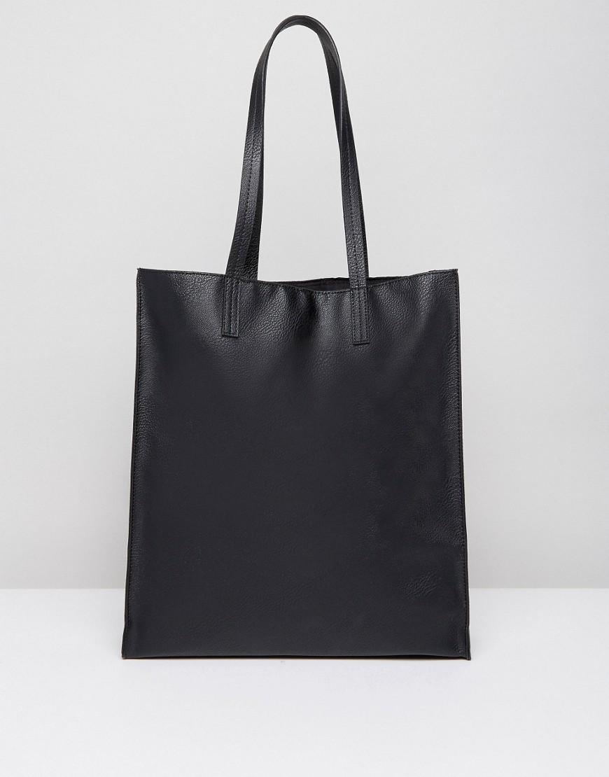 Asos Shopper Bag in Black | Lyst