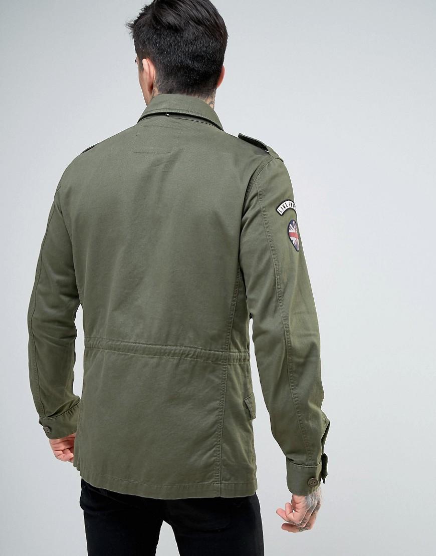 Lyst - Pretty Green Jayton M65 Jacket Badges And Logo In ...