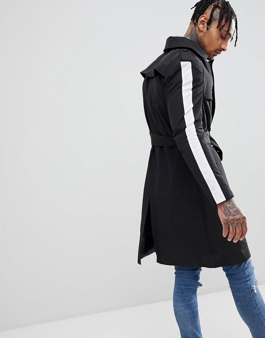 June Lyst Le Sixth Noir Pour Avec Trench Rayure Sur Coloris Homme En Ct g0Zyqfa0T