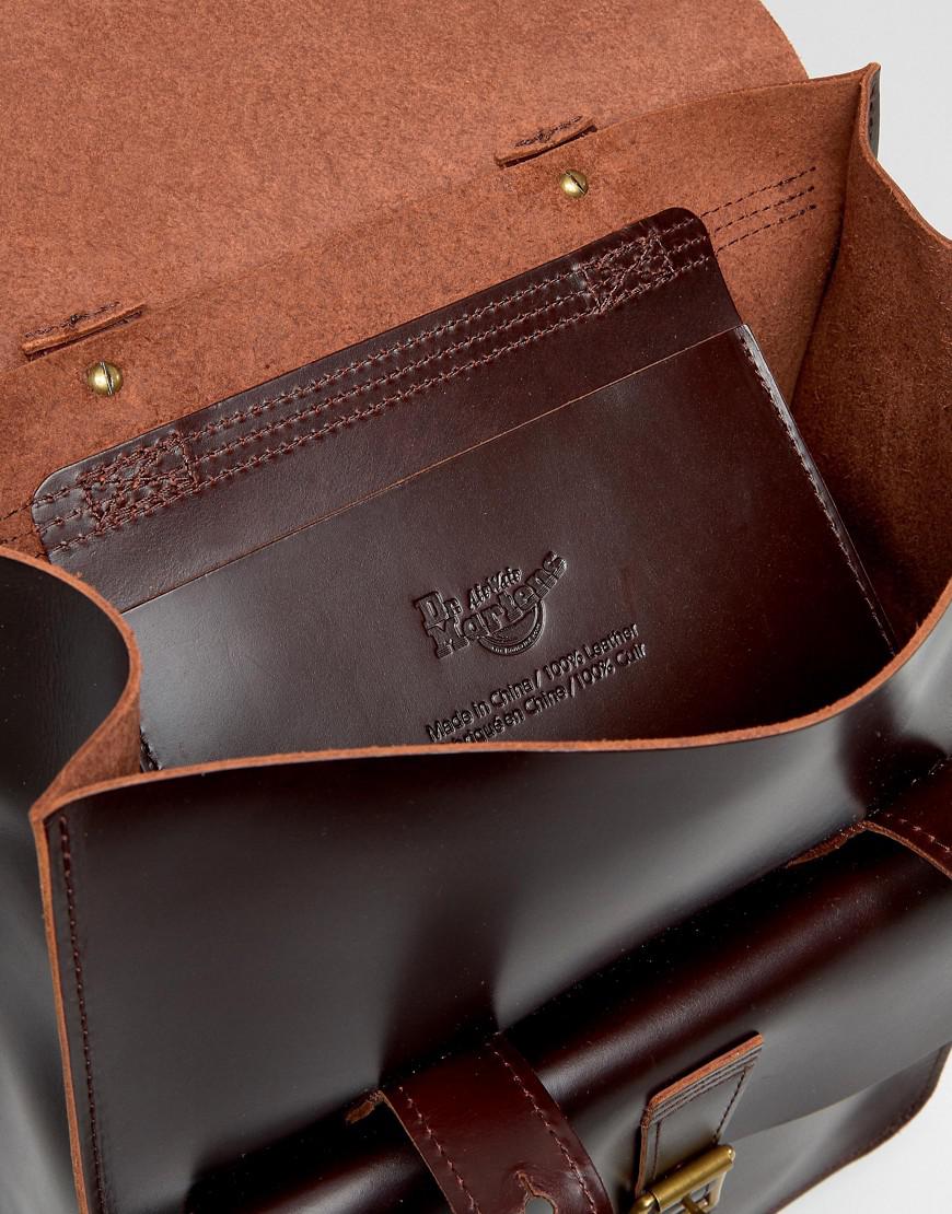 doc marten leather backpack