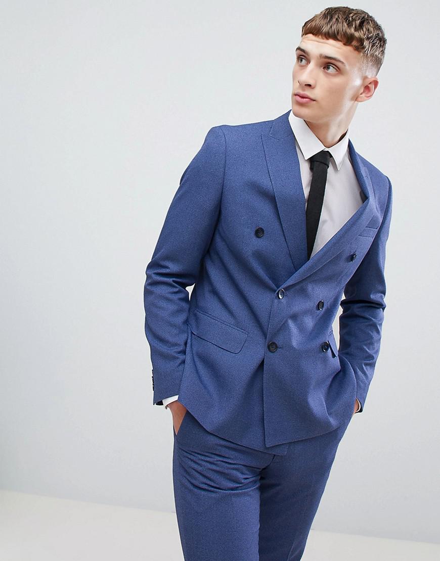 Lyst Moss Bros London Double Ted Skinny Suit Jacket In Moss Bros