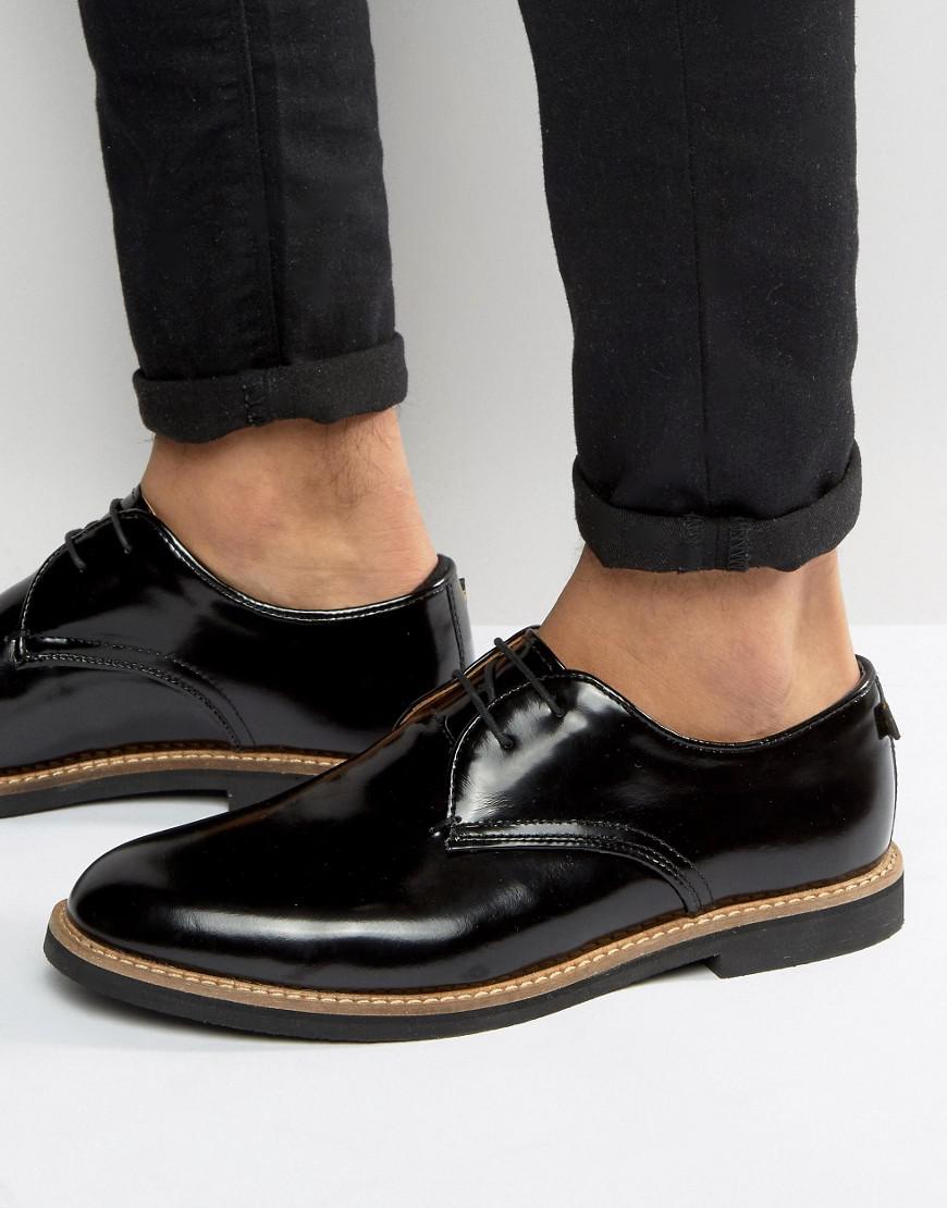 Farah Saint Hi Shine Derby Shoes in Black for Men Lyst