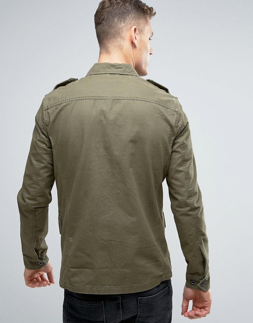 Lyst - Jack & Jones Vintage Military Field Jacket in Green for Men