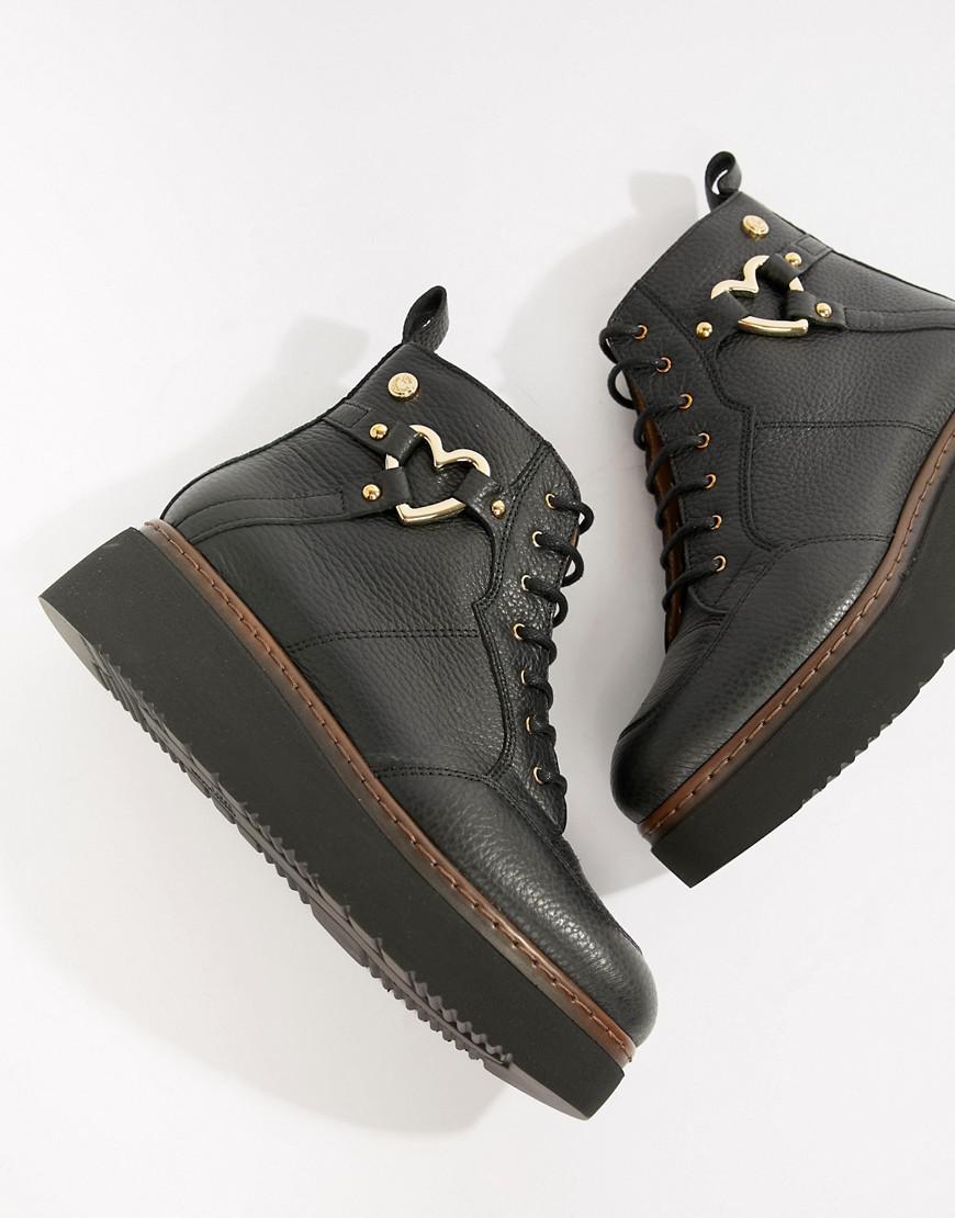 love moschino platform ankle boots