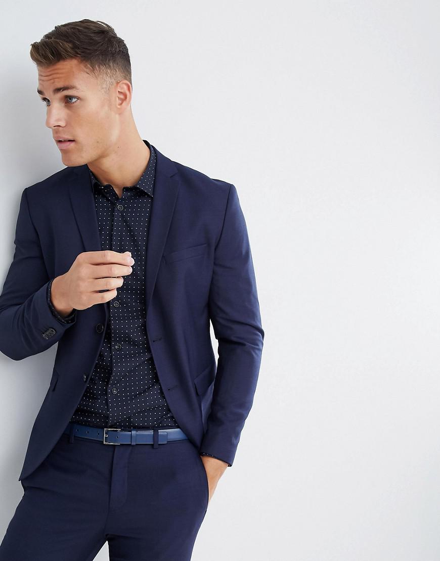 Lyst Jack & Jones Premium Suit Jacket In Super Slim Fit Navy in Blue