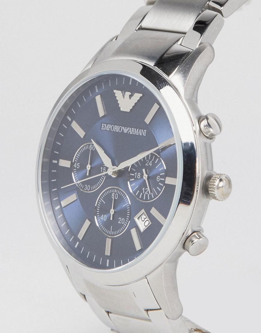 Lyst - Emporio Armani Ar2448 Watch With Stainless Steel Strap in ...