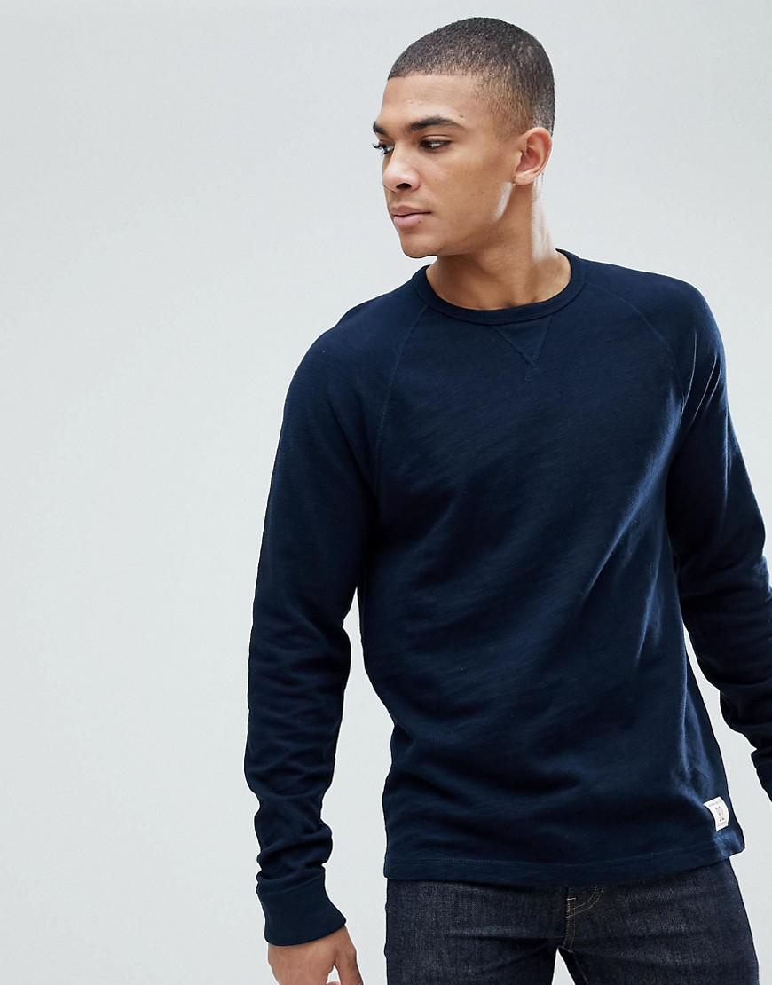 Abercrombie & fitch Long Sleeve Baseball Top In Navy in Blue for Men | Lyst