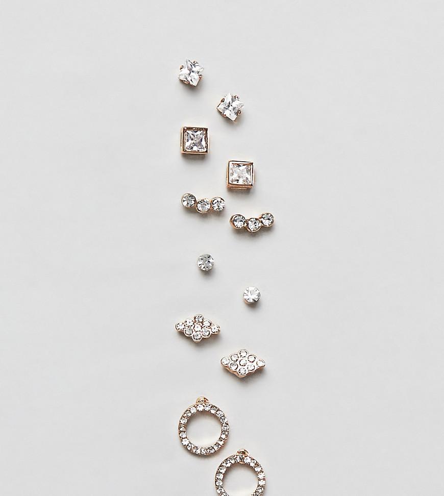 Lyst - ALDO Diamante Earrings Multi Pack in Metallic