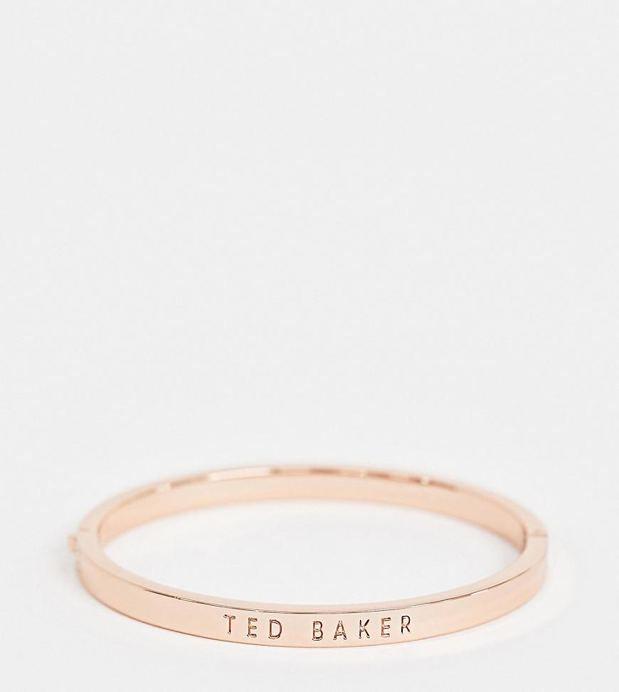 Lyst - Ted Baker Rose Gold Hinge Metallic Bracelet in Metallic