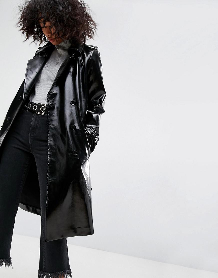 black trench coat asos