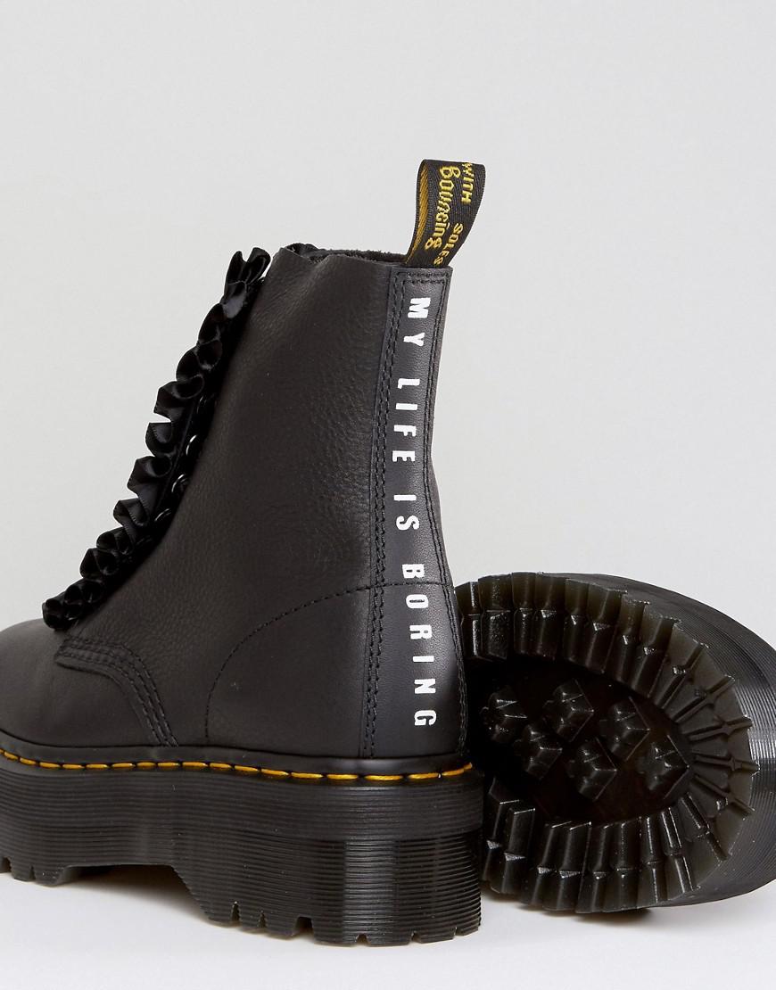 Lyst - Dr. Martens X Lazy Oaf Flatform Jungle Boots in Black
