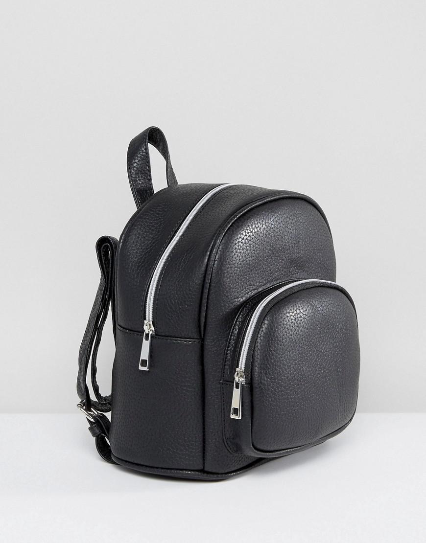 Lyst - Asos Design Mini Backpack With Front Pocket in Black