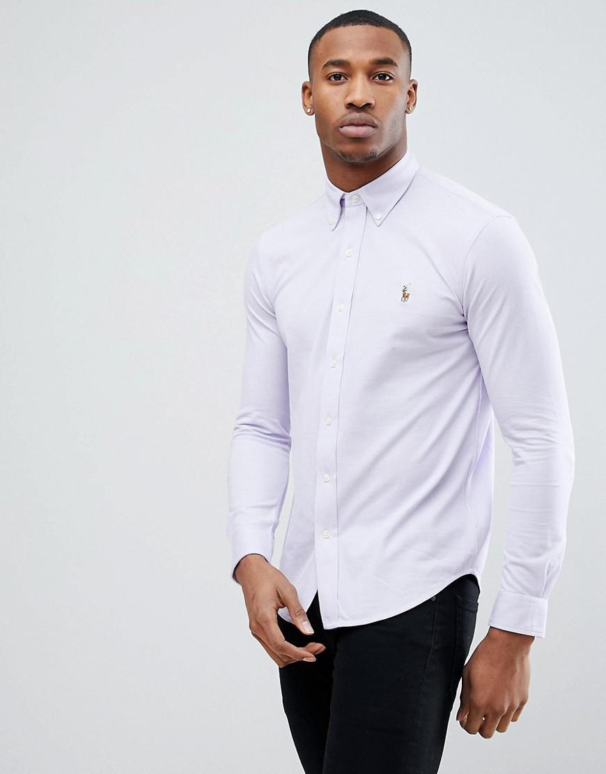 polo ralph lauren pique long sleeve shirt