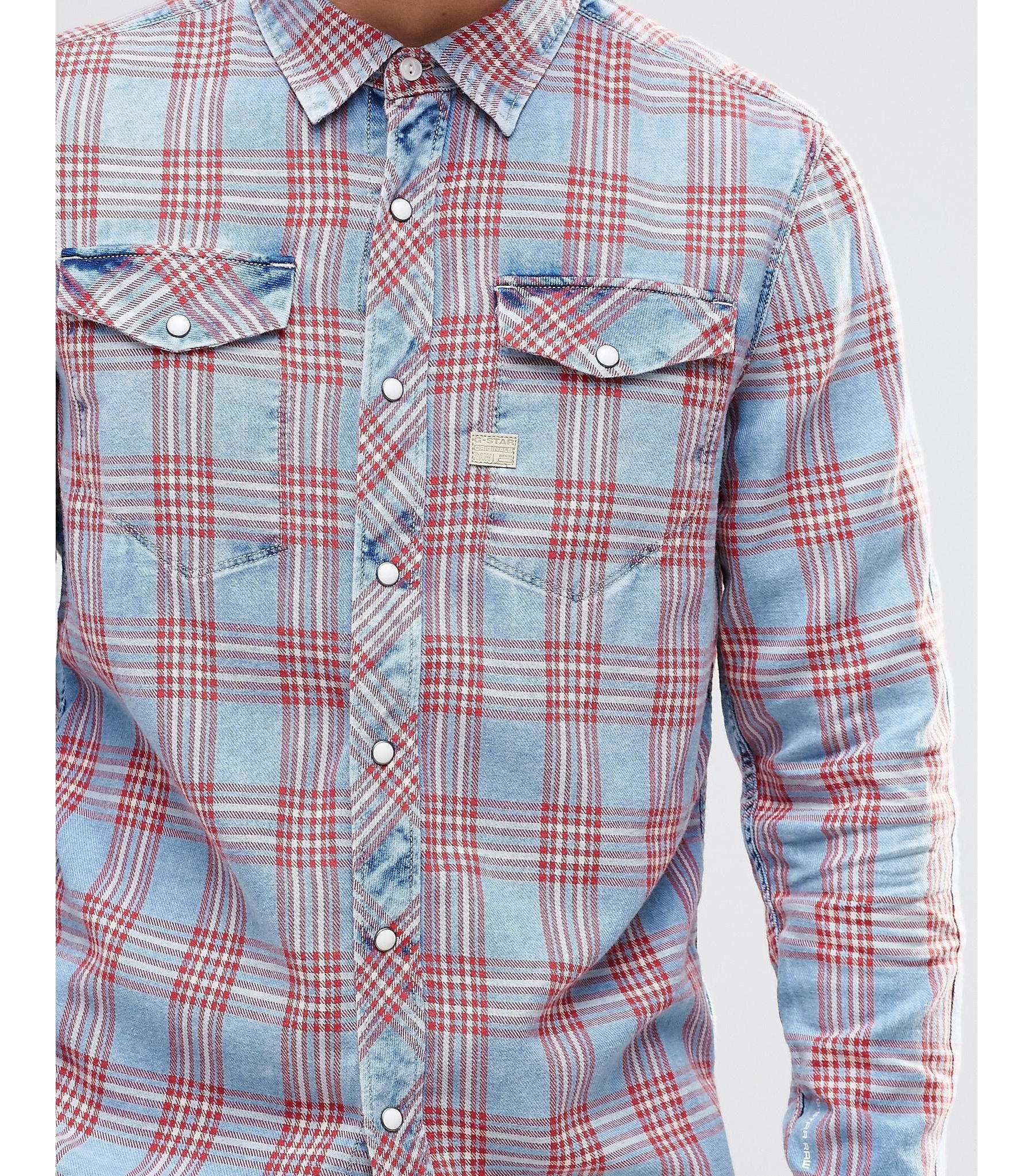 srk red check shirt