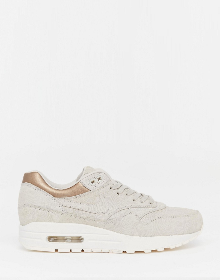 Lyst - Nike Air Max 1 Premium Suede Sneakers in Gray Gallery
