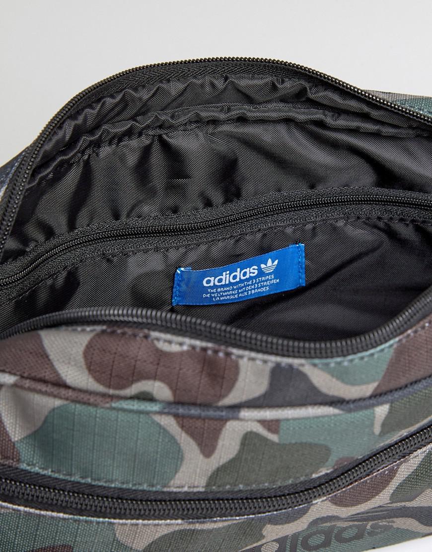 Lyst Adidas Originals Cross Body Bag In Camo Bq6090 in Green for Men