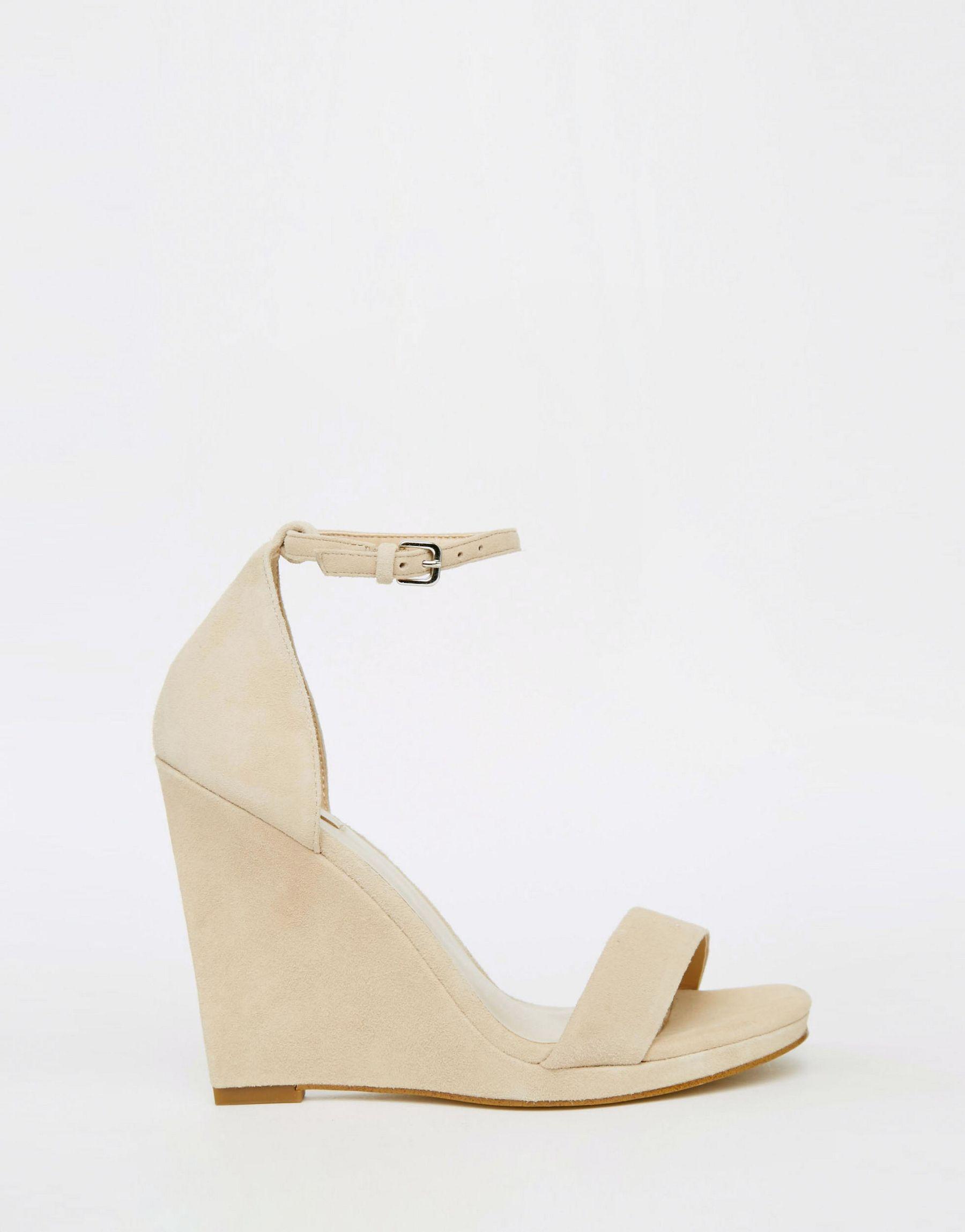 aldo nude wedges