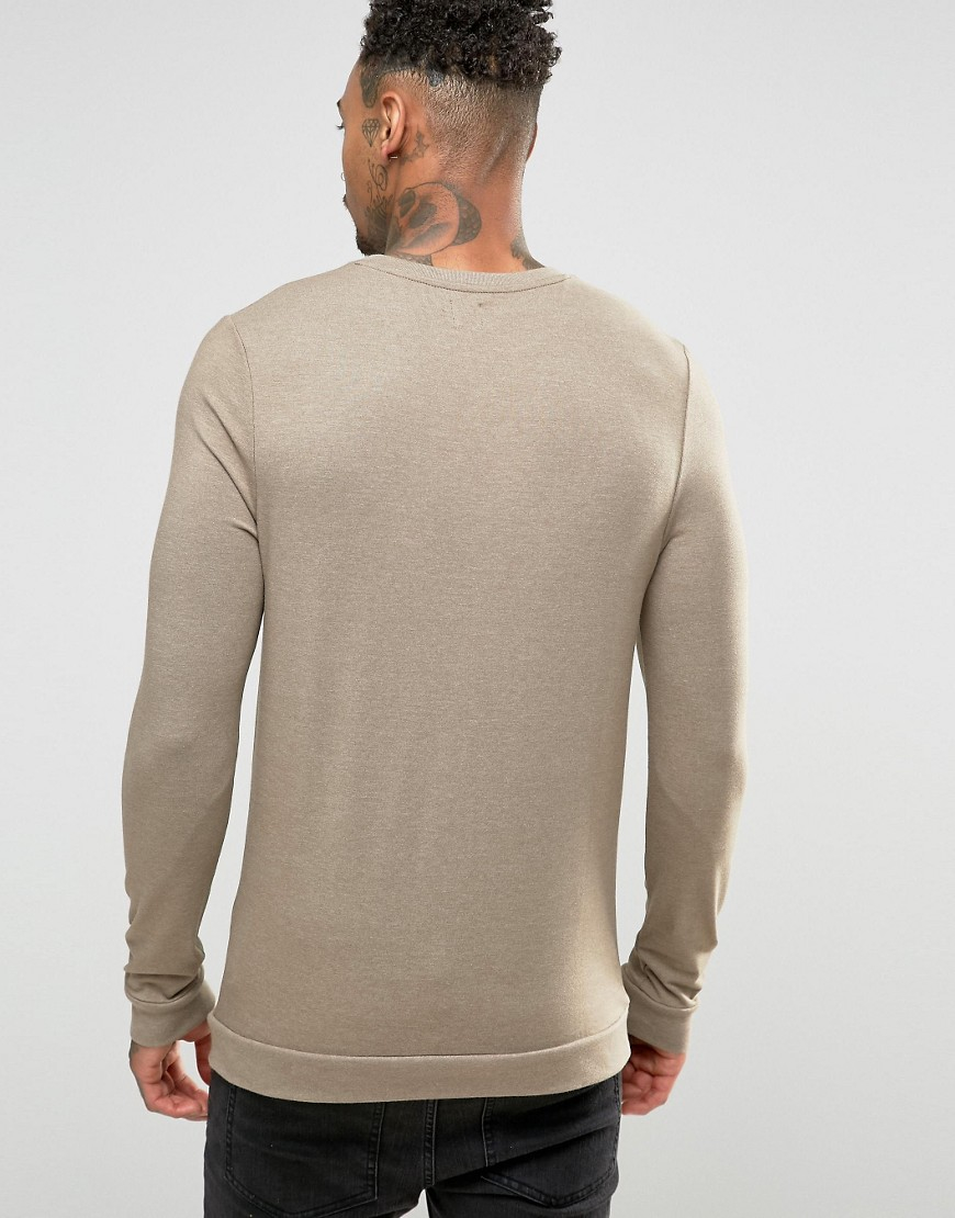 long sleeve brown t shirts