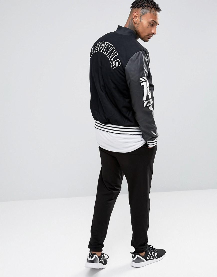 Lyst - Adidas Originals Badge Varsity Jacket Ay9148 in ...